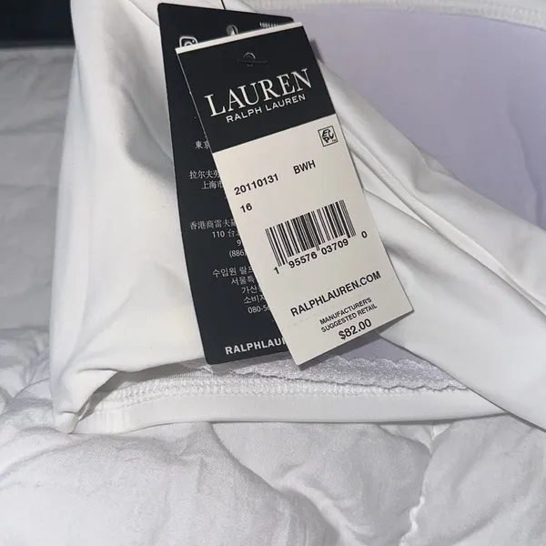NWT Lauren Ralph Lauren BEL AIR Halter Bandeau Bikini Top - Image 6