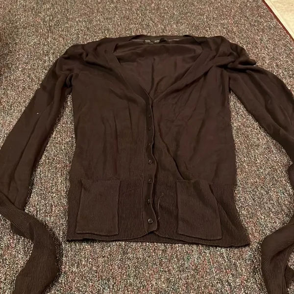 ‎Zara brown cardigan M - Image 3