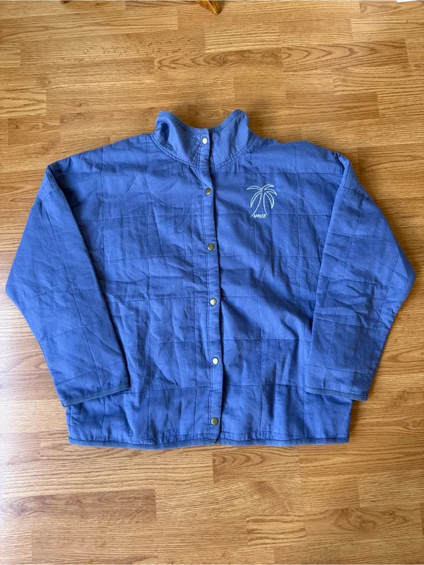 New Amuse Society Seabreeze Embroidered Button Up Lightweight Quilted Jacket - Image 2