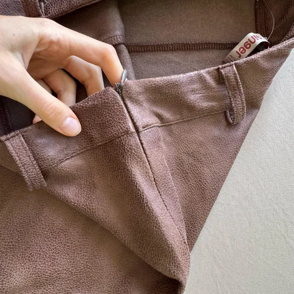Ginger Faux Suede Midi Skirt - Image 5