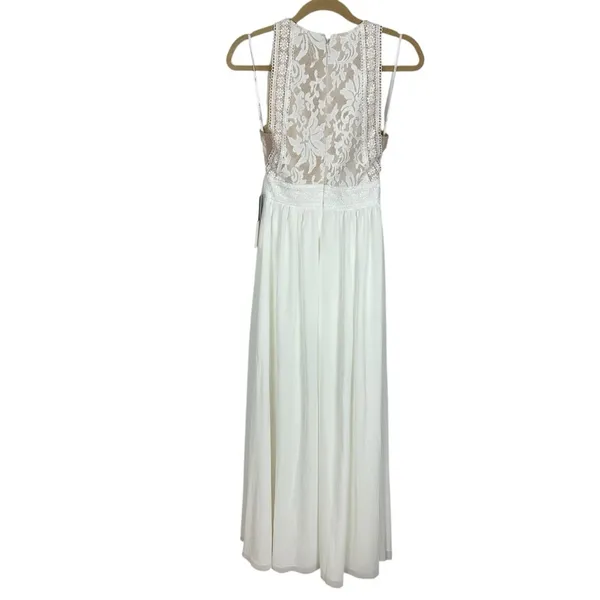Lulu’s Forever & Always White Lace Maxi Dress Sz XS NWT Bridesmaid Formal - Image 6