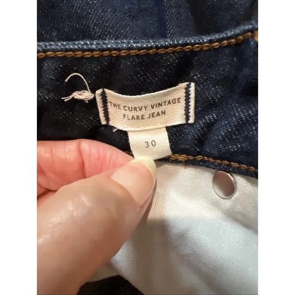 Madewell‎ The Curve Vintage Flare Jeans Dark Wash Boho Western - Image 6