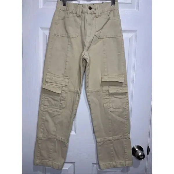 LIONESS Stacy cargo jean denim beige Small/4 - Image 2