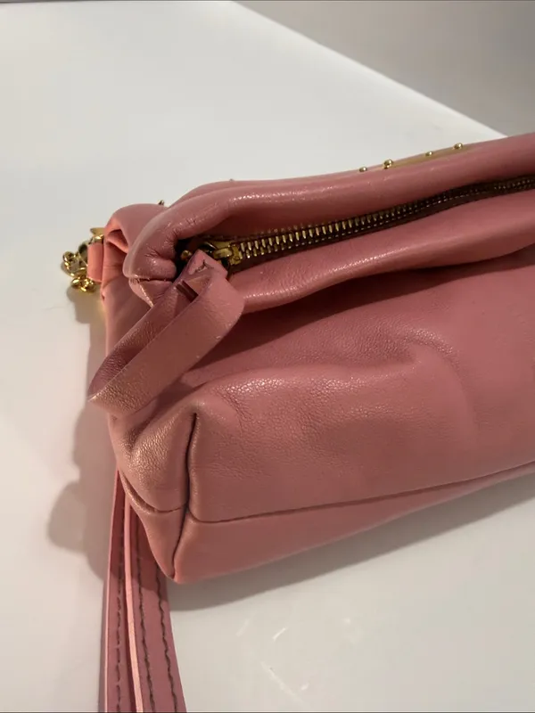 Dolce & Gabbana Nappa Piuma Rosa Lambskin Mini Baguette Bag - Image 8