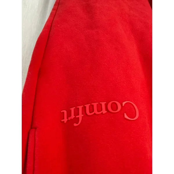 Comfrt Good Days Ahead Sweatpants Unisex Large Red Elastic Waist Slash Pocket - Image 3
