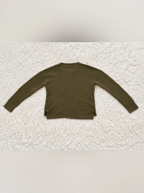 Madewell Patch Pocket Pullover Sweater – Cadmium Green – S - Image 5