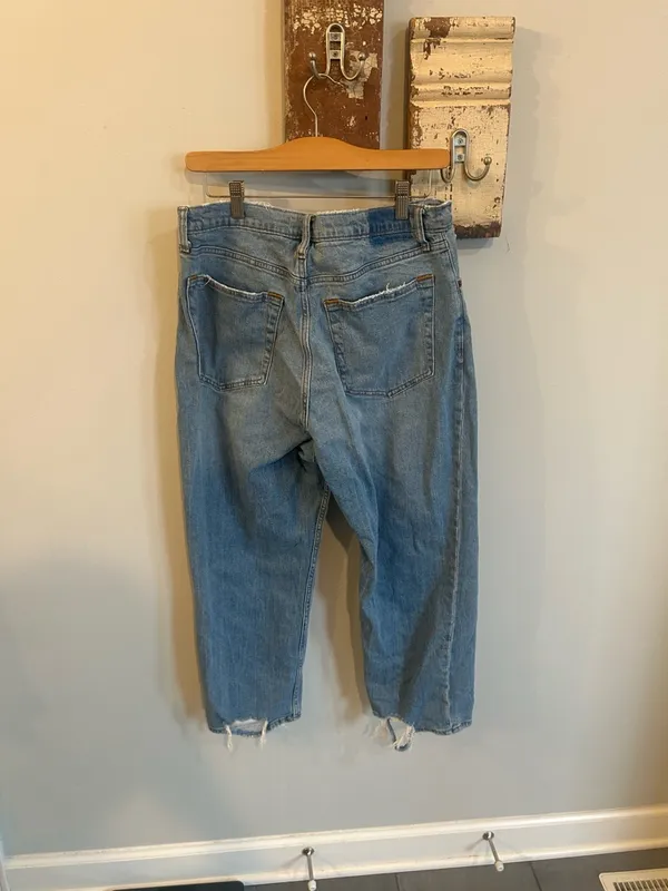 Abercrombie and Fitch Curve Love Ultra High Rise Ankle Straight Jean - Image 3