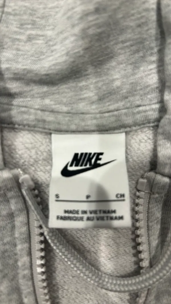 Nike TCU classic zip up hoodie grey with horned frog - Image 3