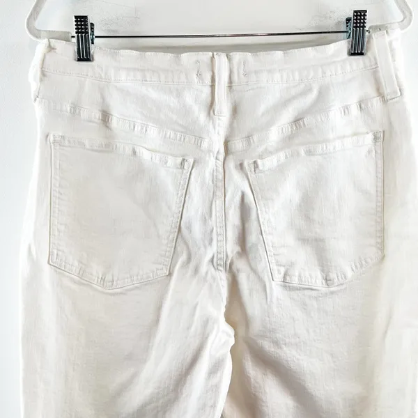 Madewell The Perfect Vintage High Rise Tapered Mom Jeans Tile White 30 Tall - Image 12
