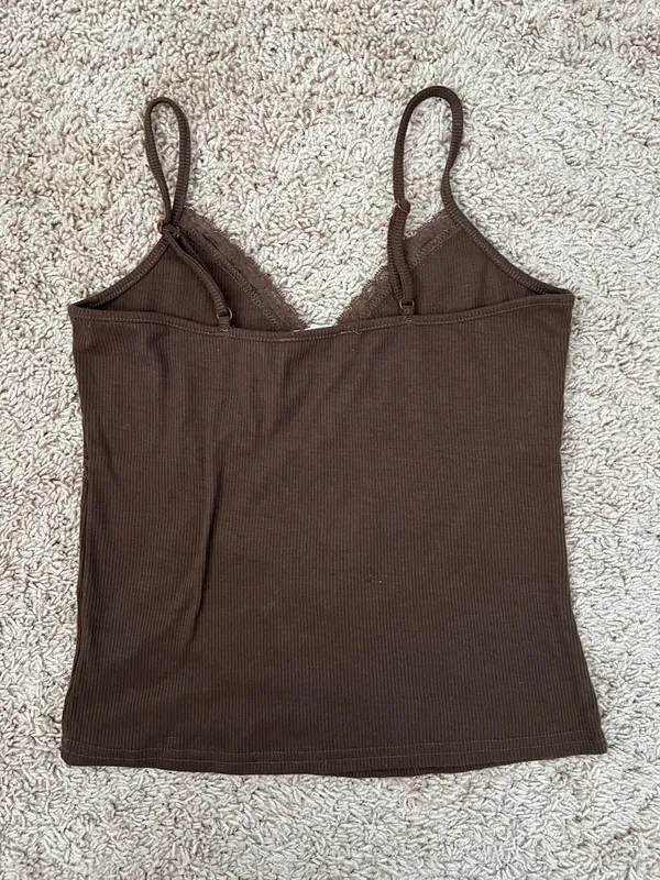 Haspens Tank top Brown Size M - Image 2