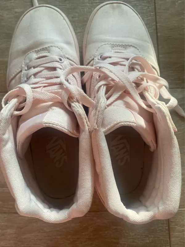 Vans Sk8-Hi Mono Blush Pink Canvas Women’s 7 High Top Sneaker - Image 6
