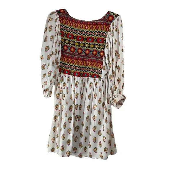 Umgee boho tribal stripe Fall Festival over sized Boho dress size‎ S - Image 5