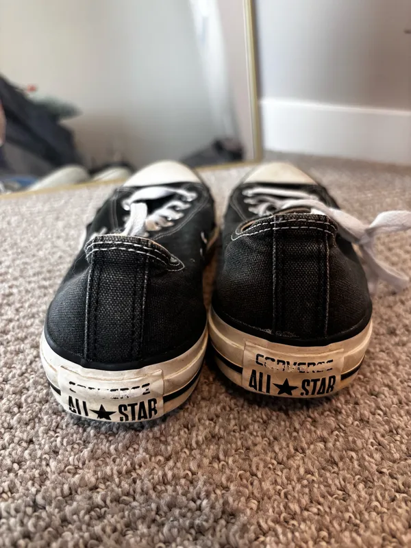 Black Low-Top Converse - Image 3