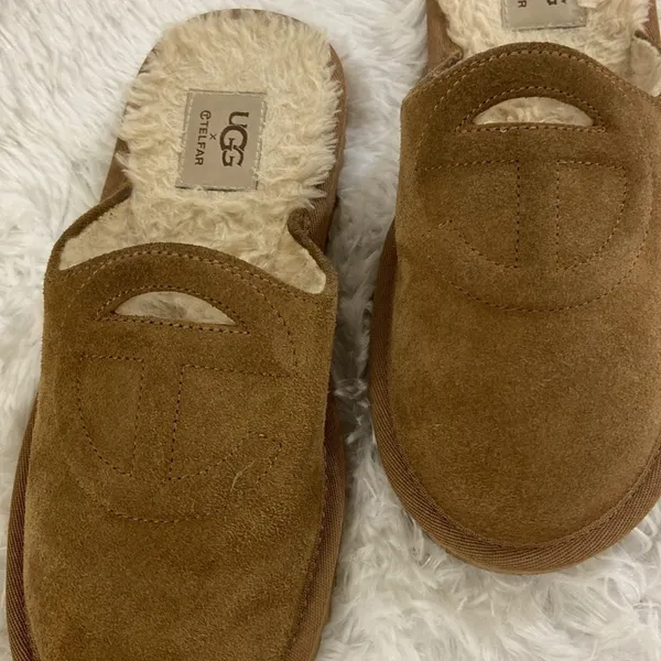 Ugg X Telfar Scuff Women Suede Slippers.Size- 6. - Image 2