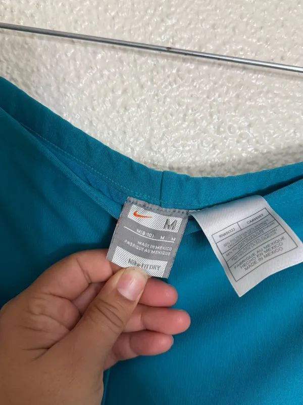 Vintage Nike Teal Green Athletic double layer running Shorts size Medium - Image 4