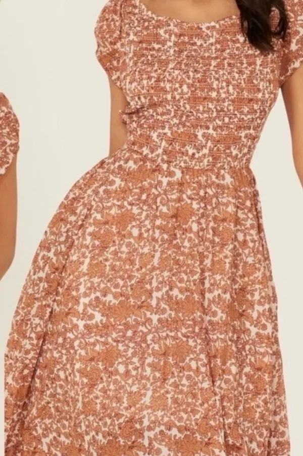 Free People Dress Floral Maxi Small - Image 7
