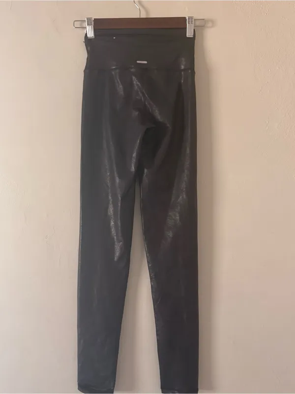 Aerie black faux leather leggings XS - Image 4