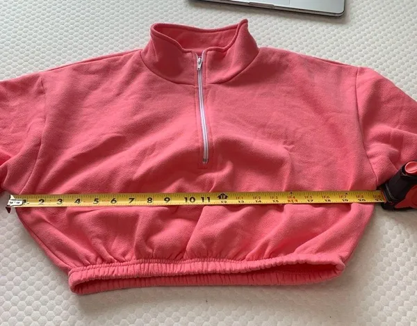 American Apparel Crop top sweater long sleeve top athletic cozy cute Los Angeles apparel - Image 2