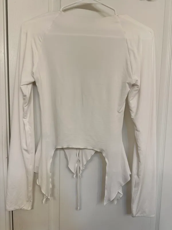 i.am.gia Svana Long Sleeve Top White - Image 2
