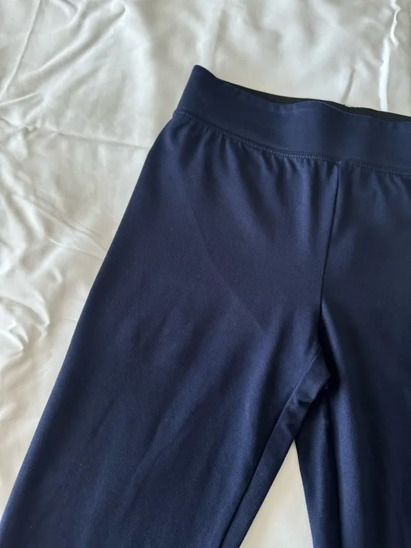 Dark Blue Solid Leggings - Image 4