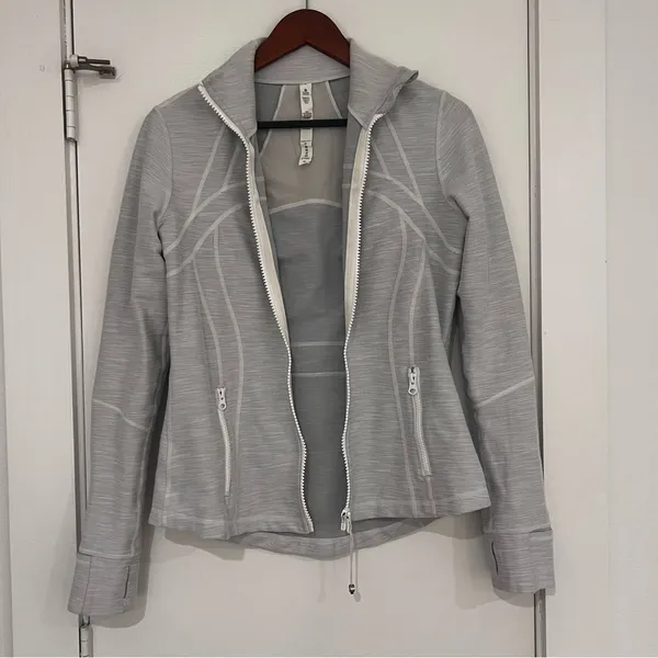 Lululemon Define Full Zip Jacket Heathered Grey - Image 5