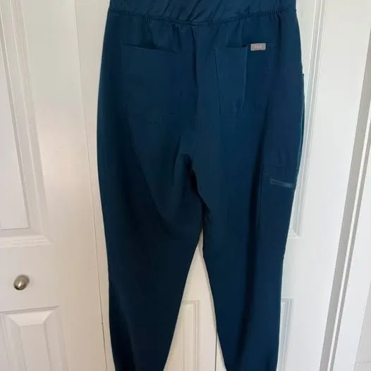 FIGS Zamora Jogger Scrub Pants - Size Medium - Deep Teal - Image 4