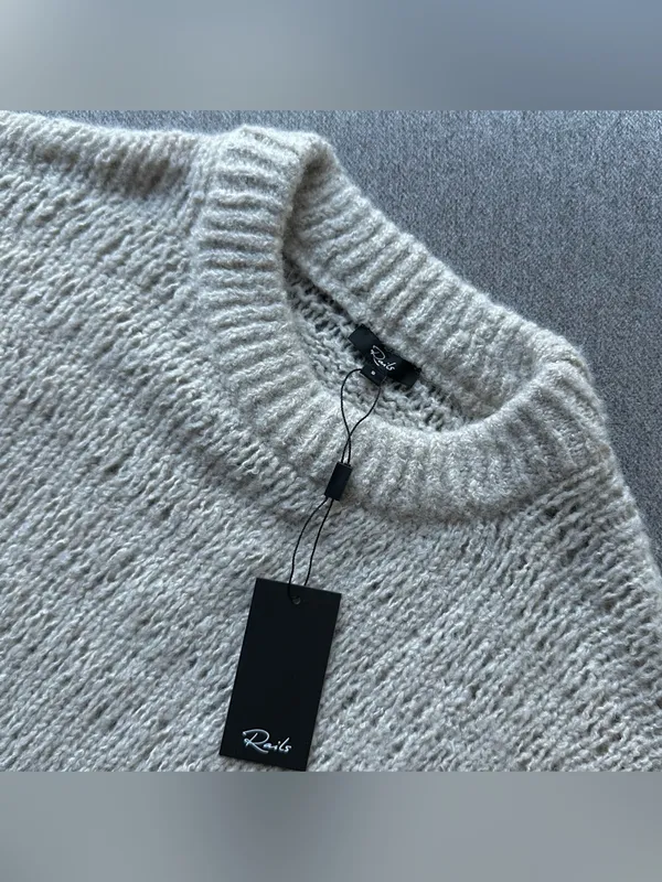 NWT Rails Reagan Chunky Sweater in Oat Small - Image 4