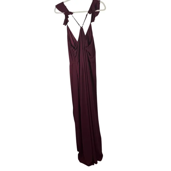 Showpo Trust Nobody Maxi‎ Dress Wine Red Wedding Guest NEW Womens UK 18 US 14 - Image 8