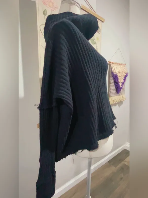 Free people distressed open back long sleeve layering - Image 3
