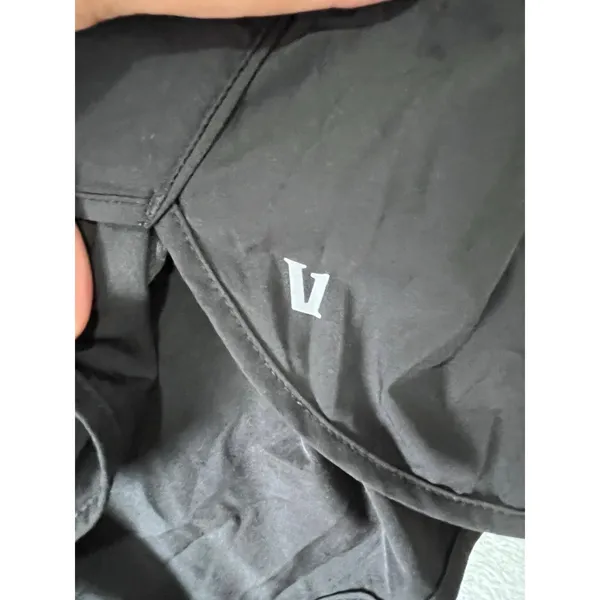 Vuori Clementine Short Black Athletic Running Shorts Elastic Drawstring Large - Image 5