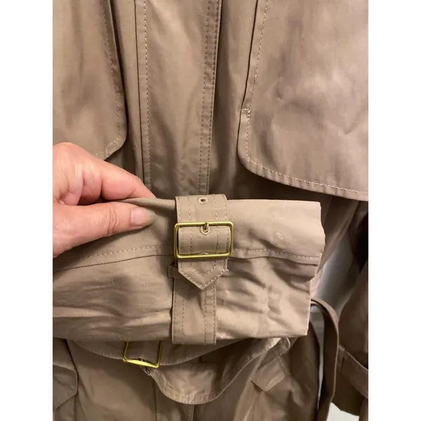 Cole Haan Belted Trench Coat Women Small Taupe Khaki Water Resistant Jacket NWOT - Image 5