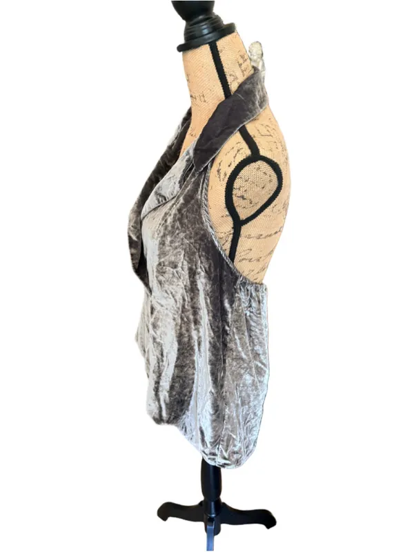 Anthropologie The Dylon Sleeveless Wide Placket Top: Size M Velvet Edition - Image 3