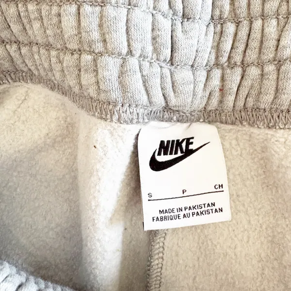 Nike Womens Heather Grey Fleece Relaxed Streetwear Jogger Sweatpants Size S - Image 5