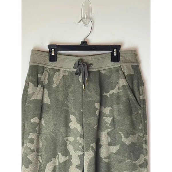 Prana Sage Green Camo Hemp‎ Blend Cozy Up Ankle Pants Joggers Size XS - Image 5