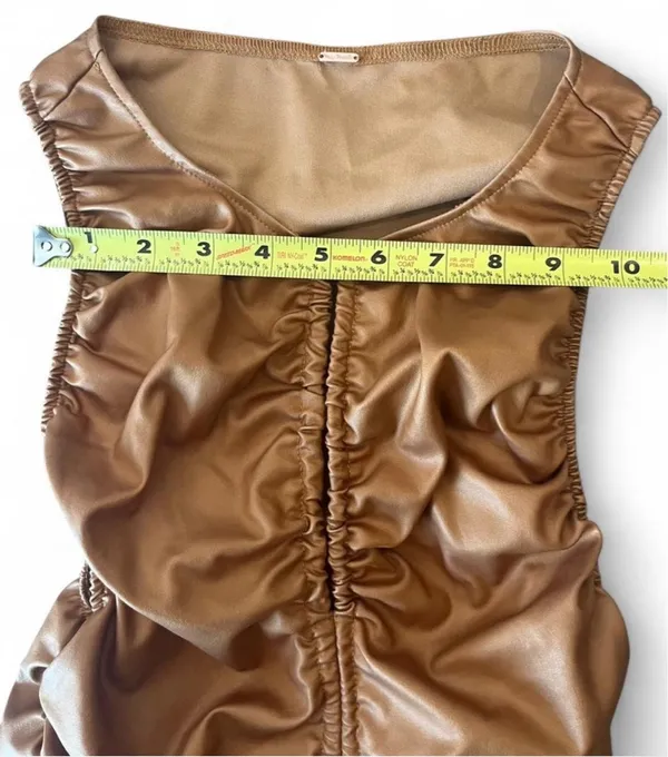 Free People Ride Along Ruched Crop Top S - Image 8