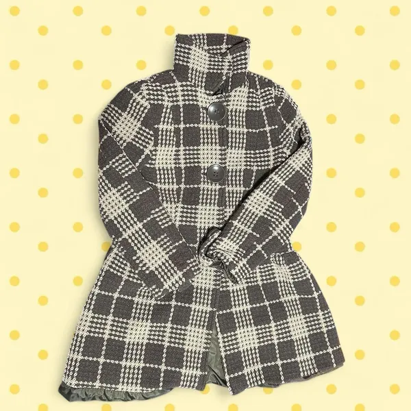 Macy's Plaid peacoat - Image 8