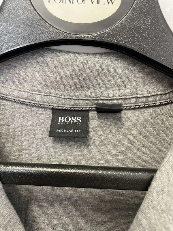 Hugo Boss Gray Pullover Quarter Zip Sweater - Image 3