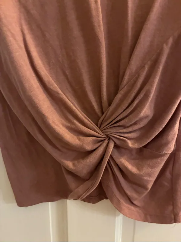 Altar'd State Elevated Studio Lightweight Tee in Rust Brown - Image 3