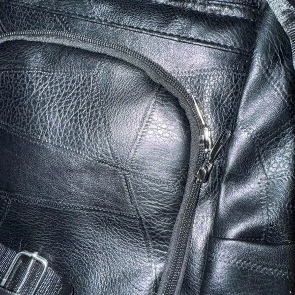 BROMEN Black Women's Anti Theft Backpack grunge - Image 4