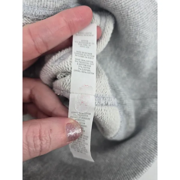 OFFLINE by Aerie Hoodie Womens XXS Full‎ Zip Heather Gray French Terry EXCELLENT - Image 7