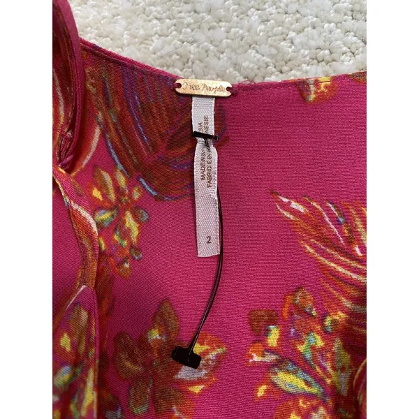Free People Hot Tropics Jumpsuit Pink Orange Size 2 - Image 10
