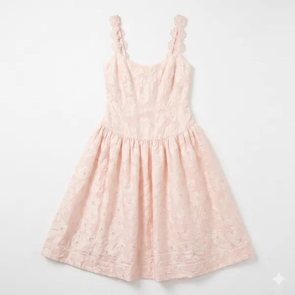 For Love & Lemons Florence Drop Waist Midi Dress Size L - Image 3