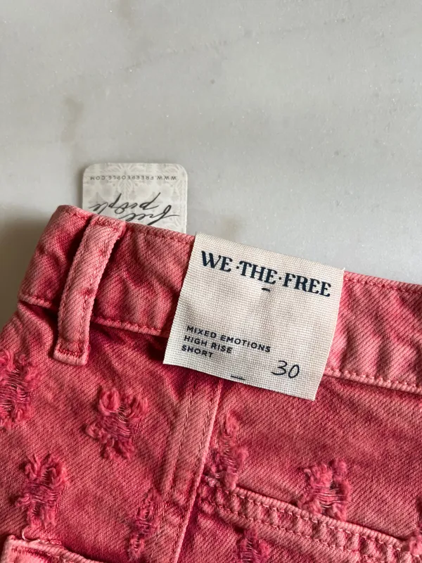 Free People We The Free Mixed Emotions Hi Lo Short Dragonfruit Sorbet Pink Rose - Image 12