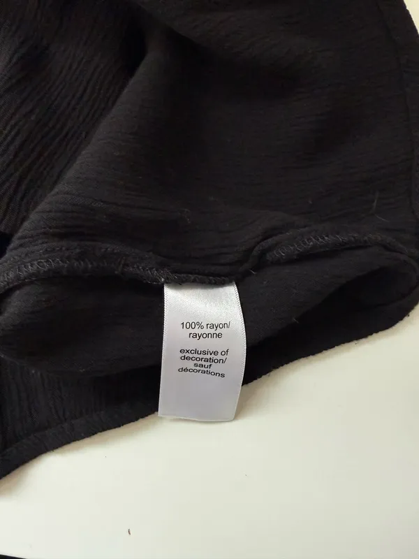 Maurices Studded Gauzy Swing Tank Top Solid Black Cami Boho - Image 10