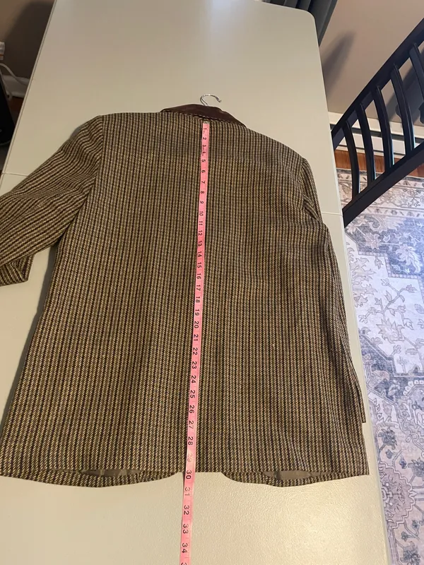 Vintage Fundamental Things Houndstooth Wool Blend Sport Coat/Blazer - Image 5