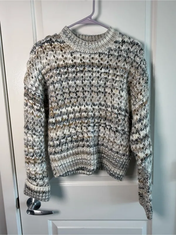 Madewell Chunky Marled Wool Alpaca Sweater Size Small - Image 2