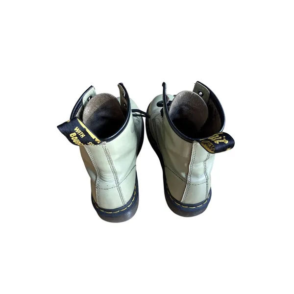 Dr. Martens AirWair Light Green Leather Boots M 8 - Image 4