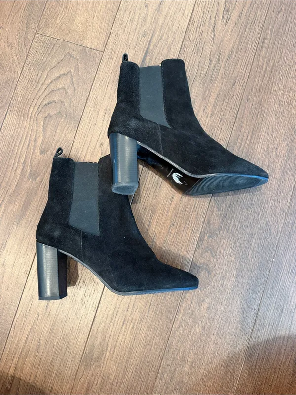 Antonio de Falia Debora Black Boots Size 39 - C36-216 - Image 3