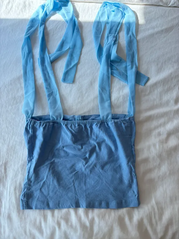 Blue Tie Top Size M - Image 3