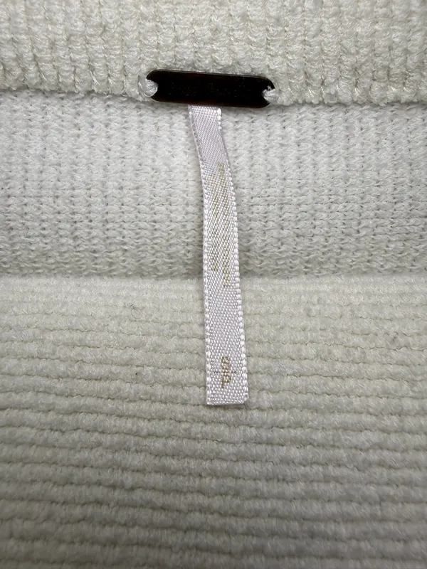 FREE PEOPLE White Funnel-Neck Women's Sweater Size Small - Image 3